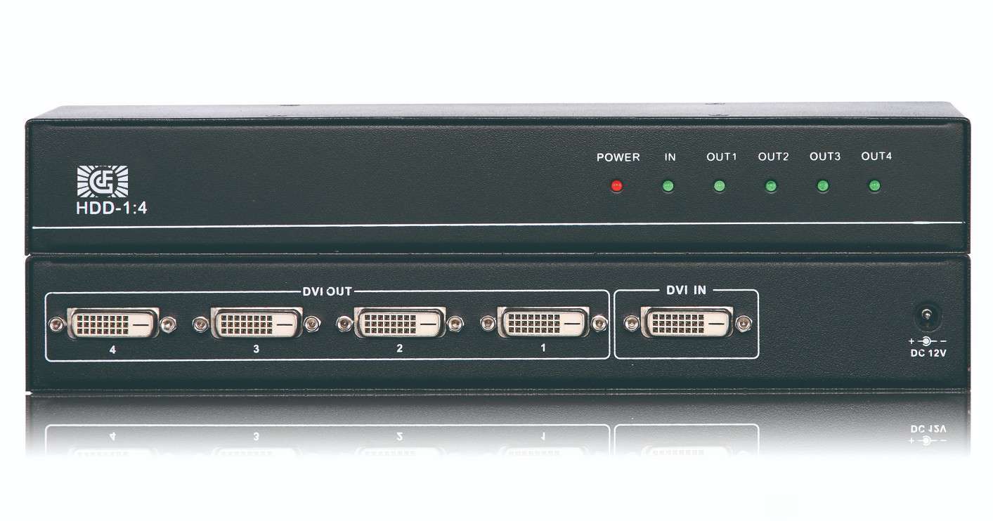 DVI1進4出分配器