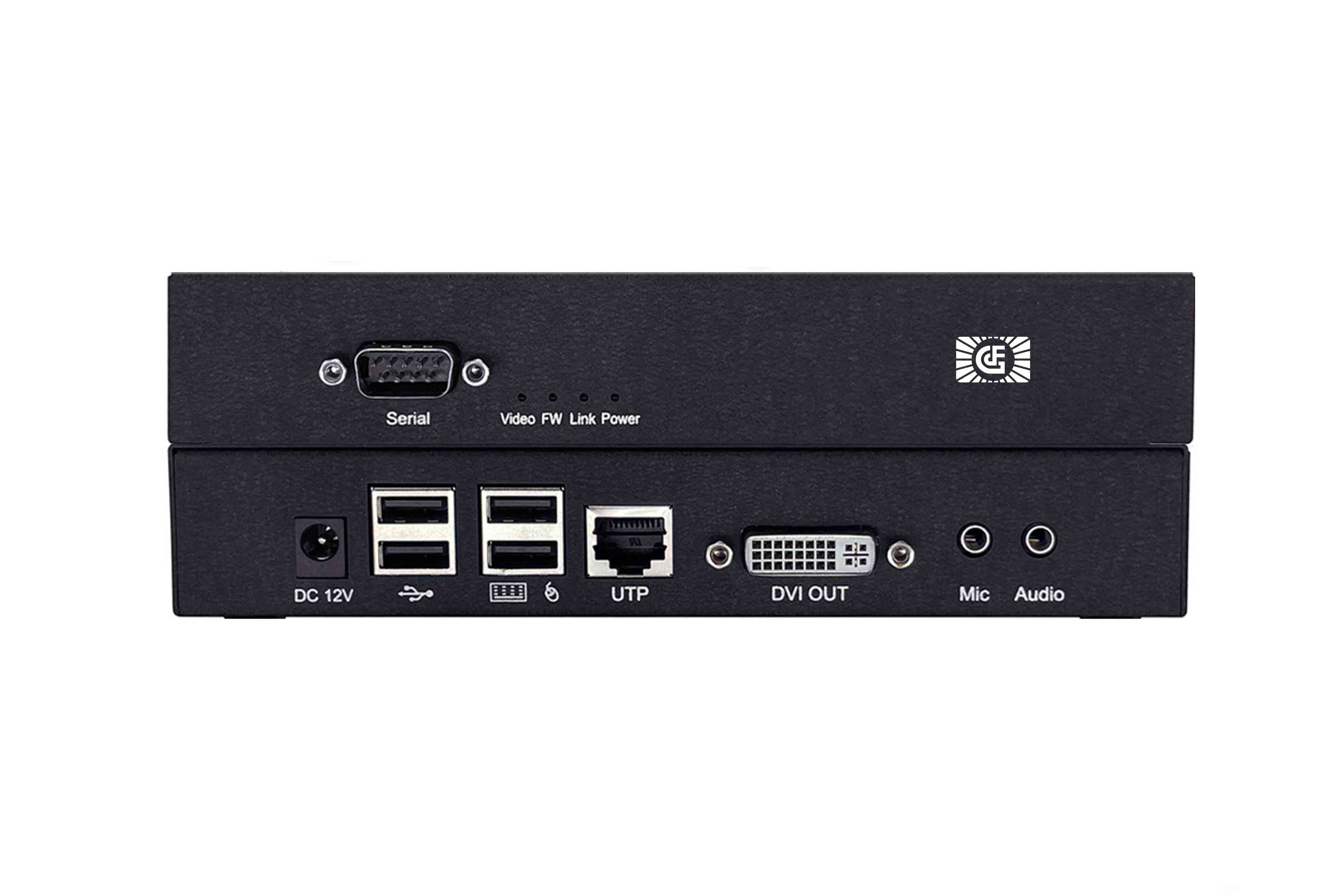 HDBaseT150米遠(yuǎn)距離DVI/KVM無壓縮4K傳輸發(fā)射接收器