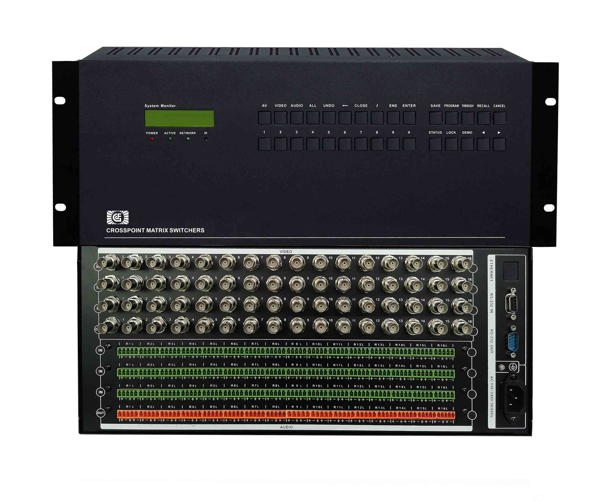 AV48進(jìn)16出音視頻矩陣切換器