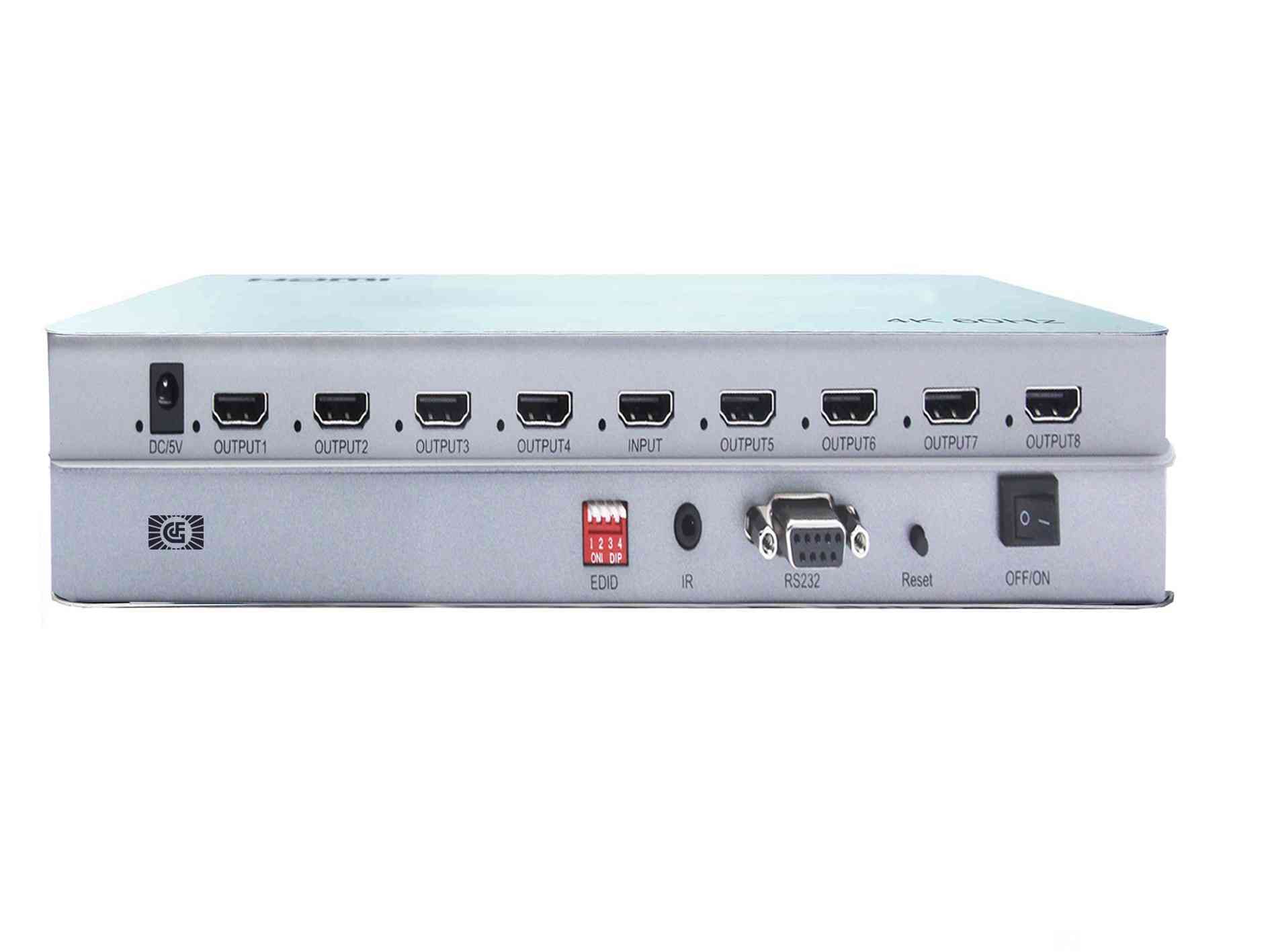 HDMI1進8出 4K60分配器