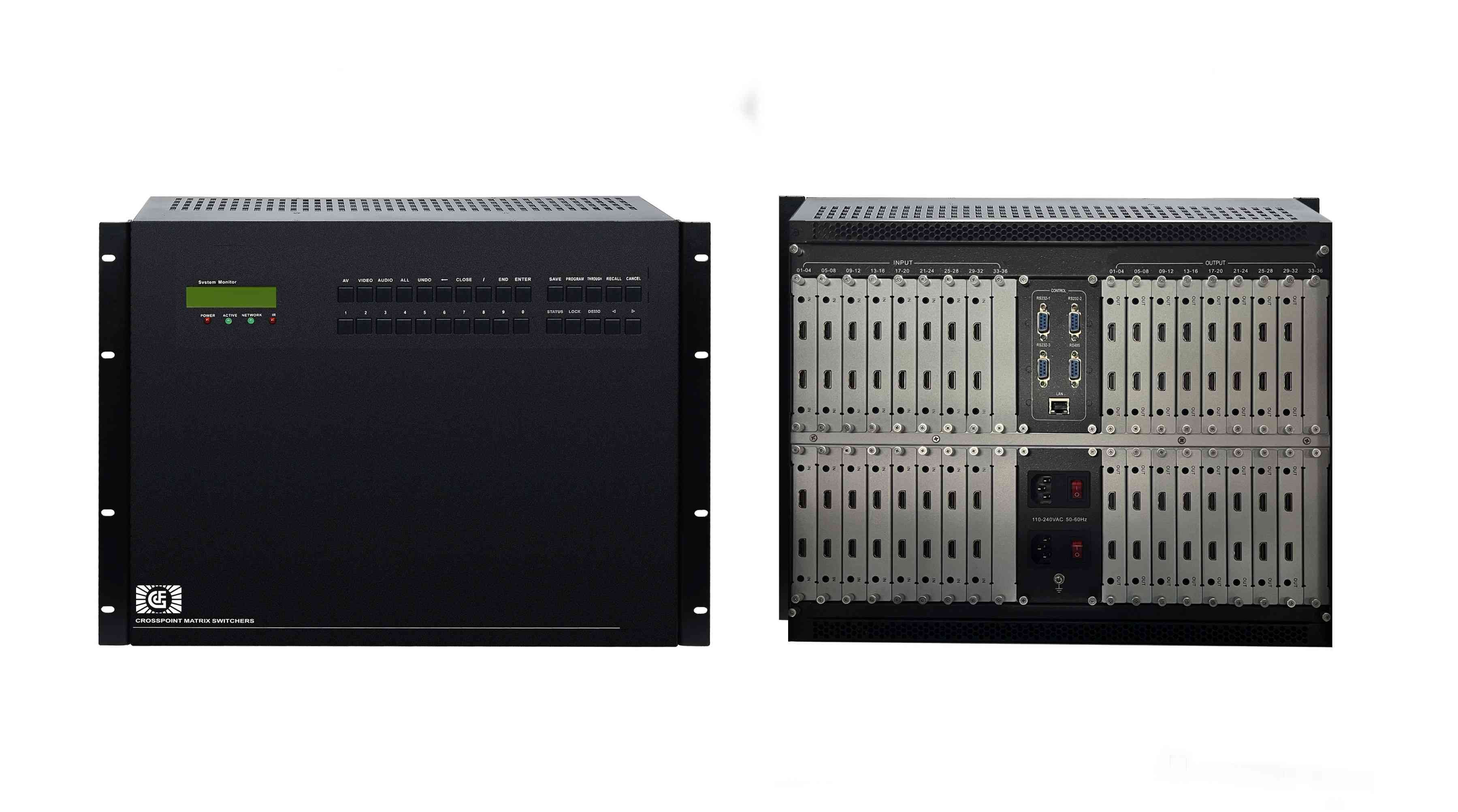 36進36出高清4K無縫混合矩陣切換器HDMI2.0