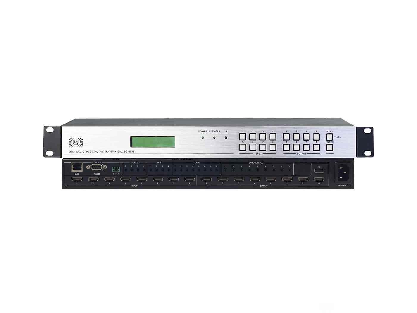 4K60HZ高清HDMI2.0 8進9出矩陣3D矩陣